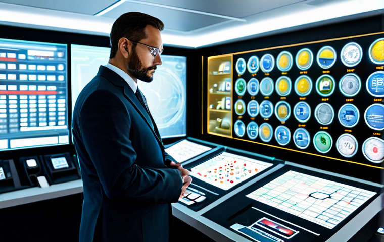 **Prompt 1:**
A highly focused professional individual, dressed in a modest business suit, stands in a sophisticated high-tech command center. They are thoughtfully observing a large holographic display showcasing various game resource icons such as gold coins, oil barrels, and speed-up timers, abstractly representing strategic resource management. The individual's natural pose conveys deep contemplation and planning, with well-formed hands subtly gesturing towards the display. The environment is clean, organized, and illuminated with soft ambient lighting. This image is safe for work, appropriate content, and family-friendly, ensuring fully clothed subjects in professional dress, with perfect anatomy, correct proportions, and natural body proportions.
