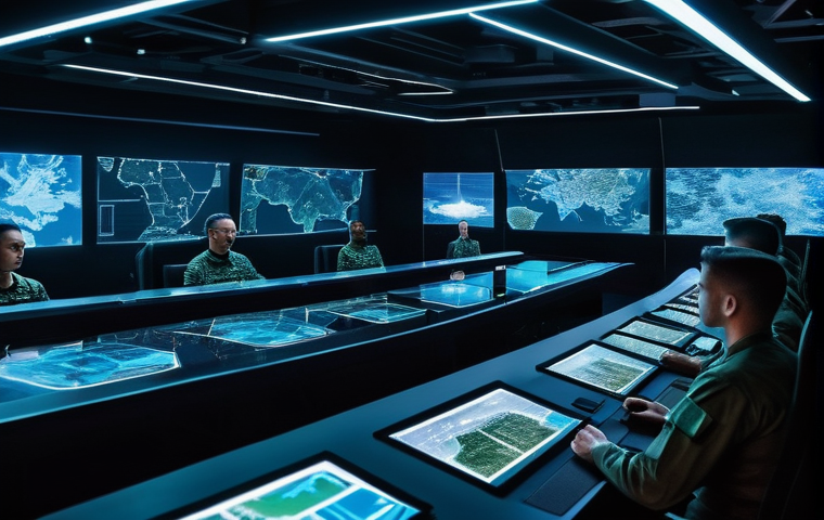 top war 클랜전 플레이 팁 - **Prompt:** A diverse group of military strategists, including a focused male and a determined femal...